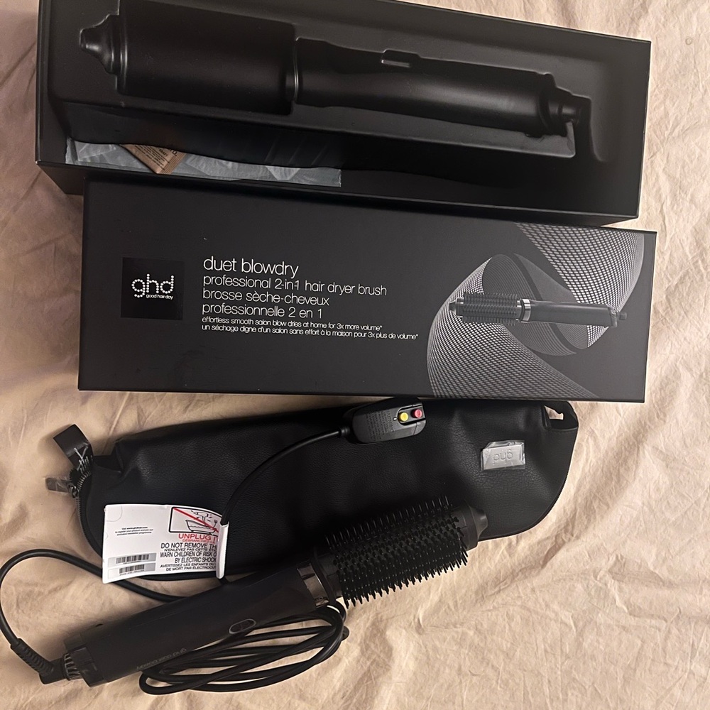 GHD Wet to Dry Duet Blow Dry Brush - Black